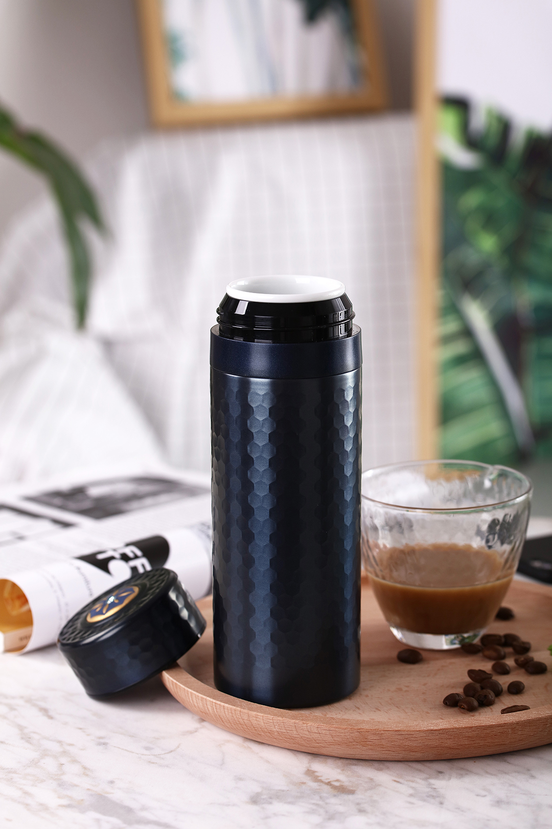 Gold and stone，Qiantangxuan，ceramics，Honourable mention，2019 red dot product design award，Sidewalk，vacuum cup，