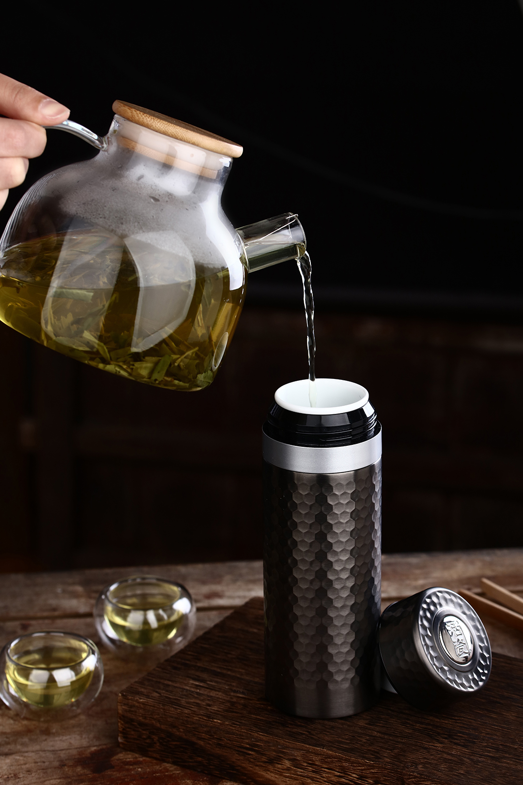 Gold and stone，Qiantangxuan，ceramics，Honourable mention，2019 red dot product design award，Sidewalk，vacuum cup，