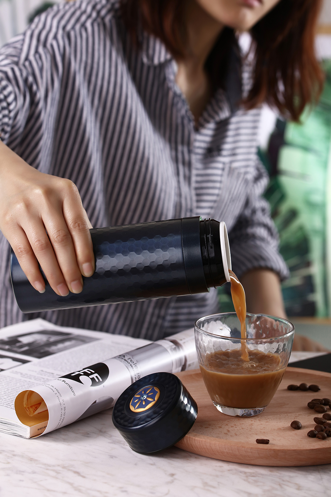 Gold and stone，Qiantangxuan，ceramics，Honourable mention，2019 red dot product design award，Sidewalk，vacuum cup，