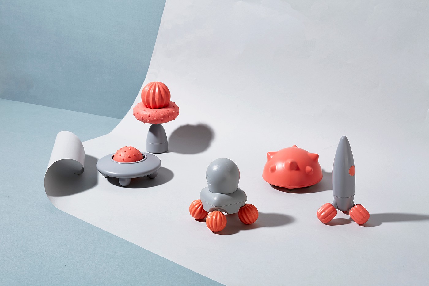 MINISO，按摩器，科幻，可爱，创意，