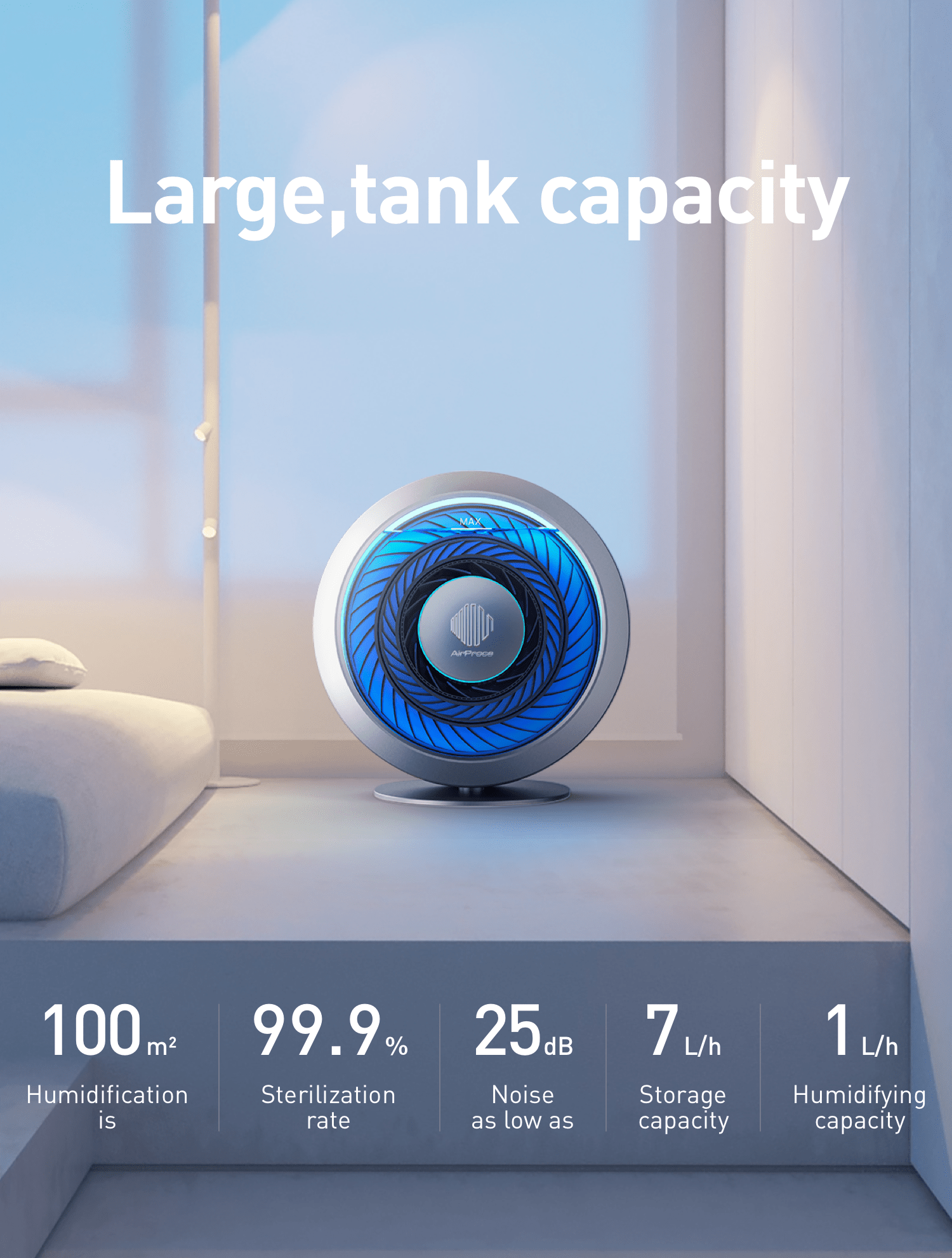 AH-220，AirProce STORM，circular，Humidifier，2019 red dot product design award，Honourable mention，