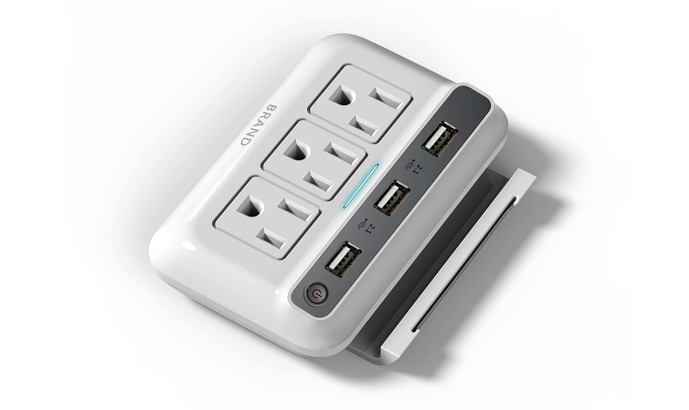 Cold wind，White socket，Desktop charging，
