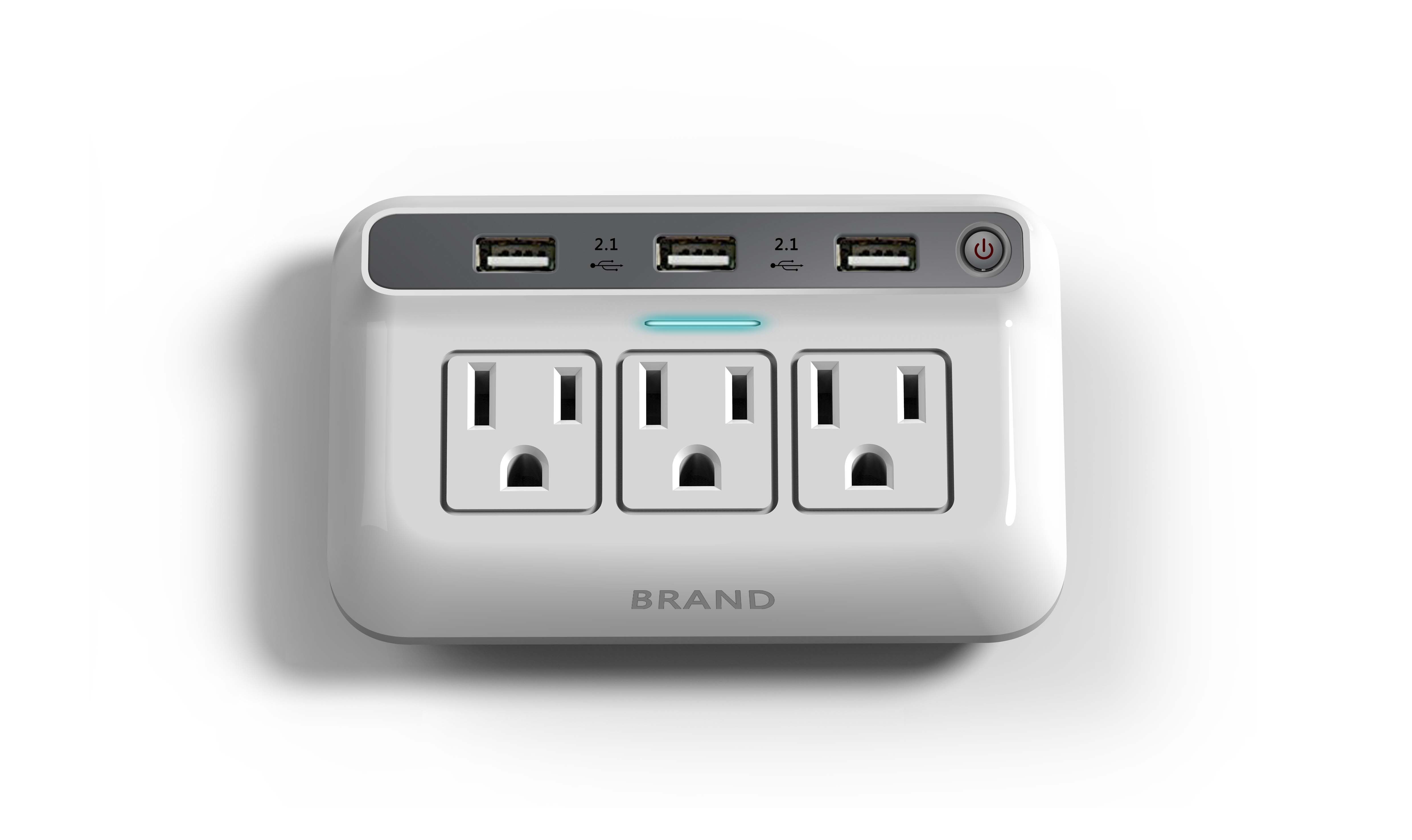 Cold wind，White socket，Desktop charging，