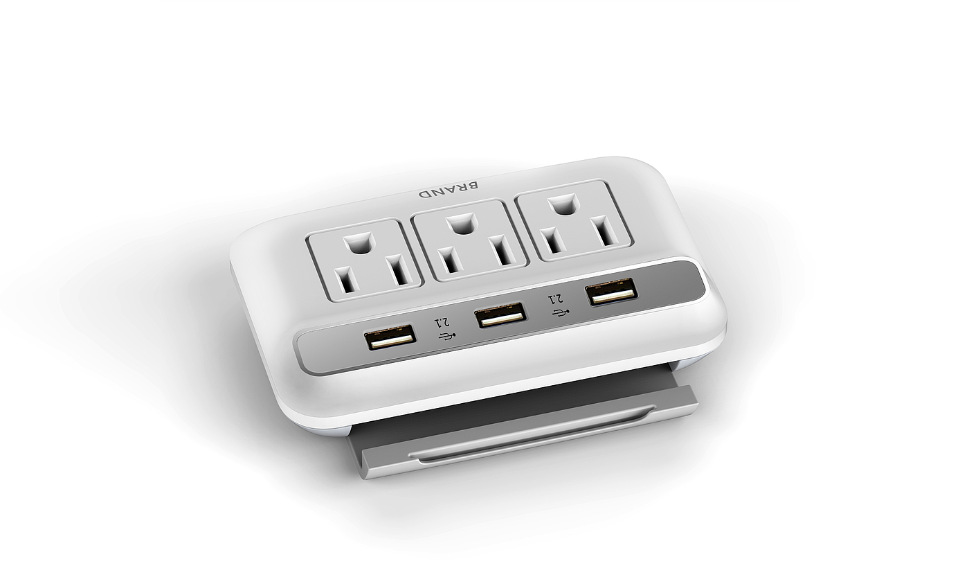 Cold wind，White socket，Desktop charging，