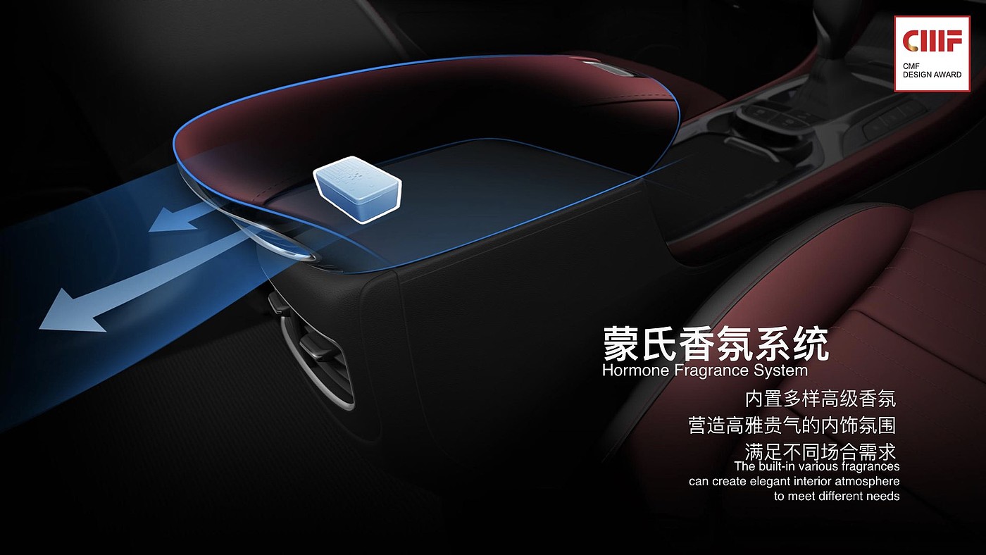 Mingjue HS，Passenger car，SAIC，Best color Award，International CMF Design Award，