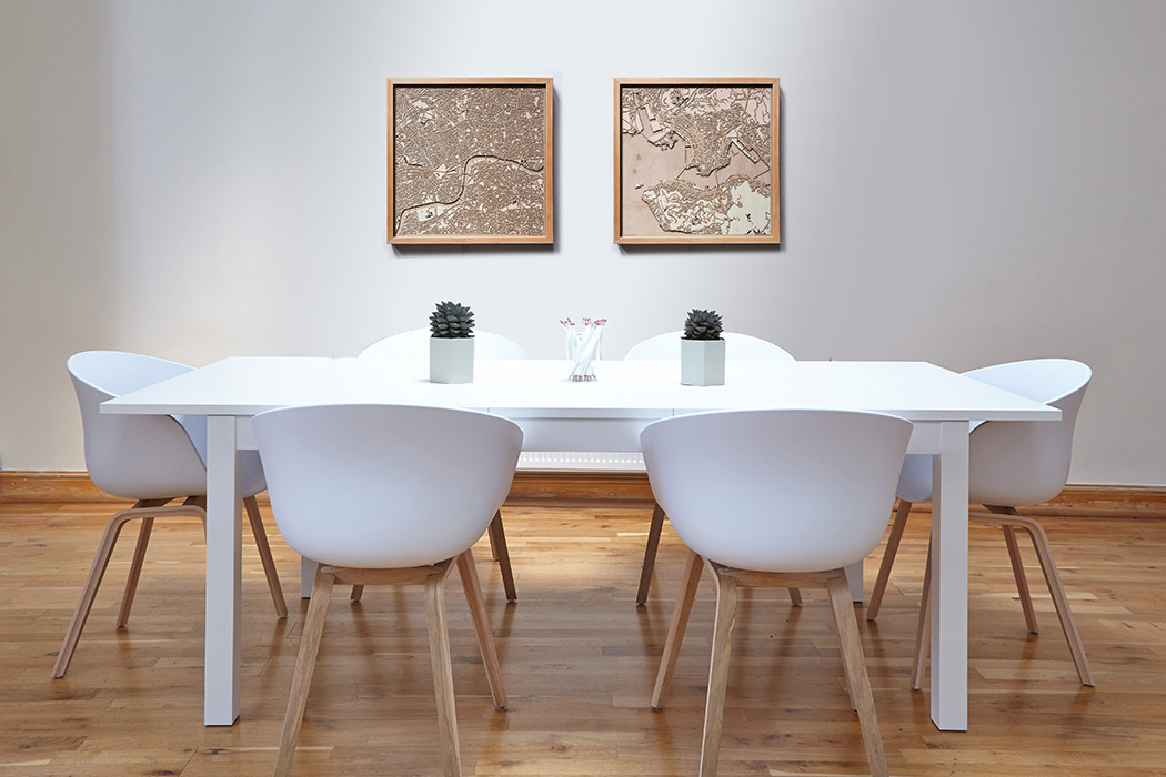 Wall art，Urban forest map，Hanging picture，Map，Laser engraving，