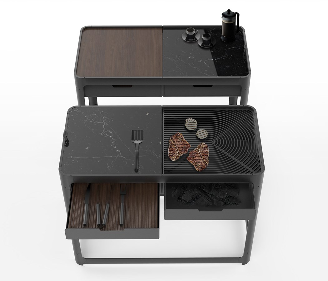 DOMINO，Marble slab，barbecue，Domino barbecue，Barbecue rack，