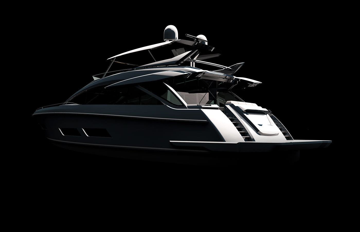 aquatic，Motor yacht，90 feet，Conceptual，