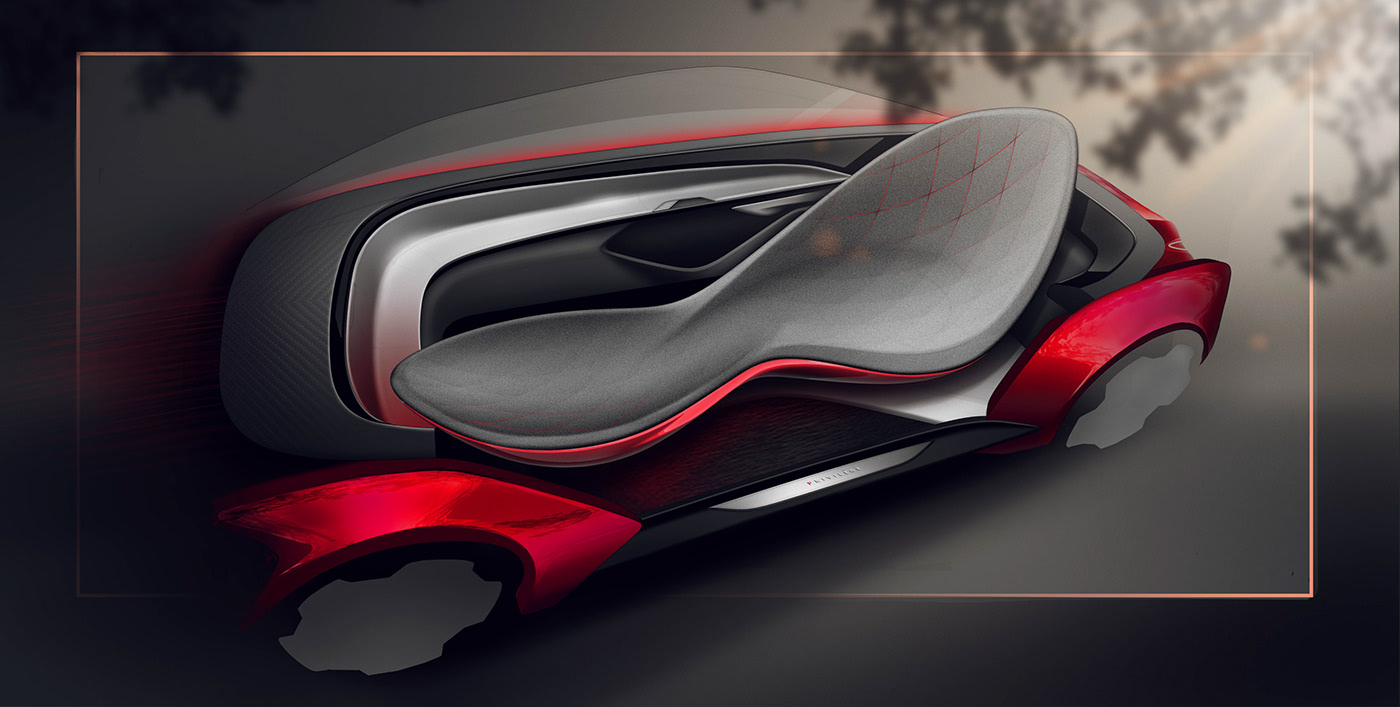 Rendering，Hand drawn manuscript，Intimacy，Concept Car，vehicle，