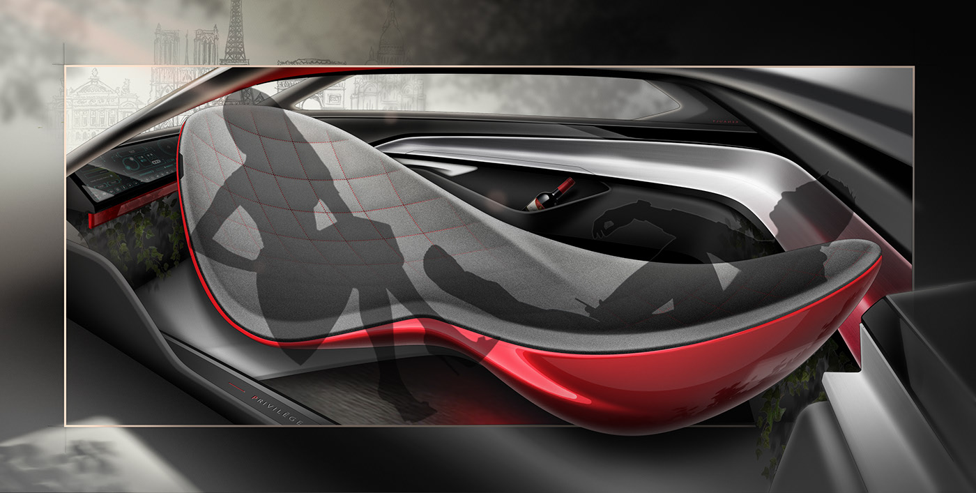 Rendering，Hand drawn manuscript，Intimacy，Concept Car，vehicle，