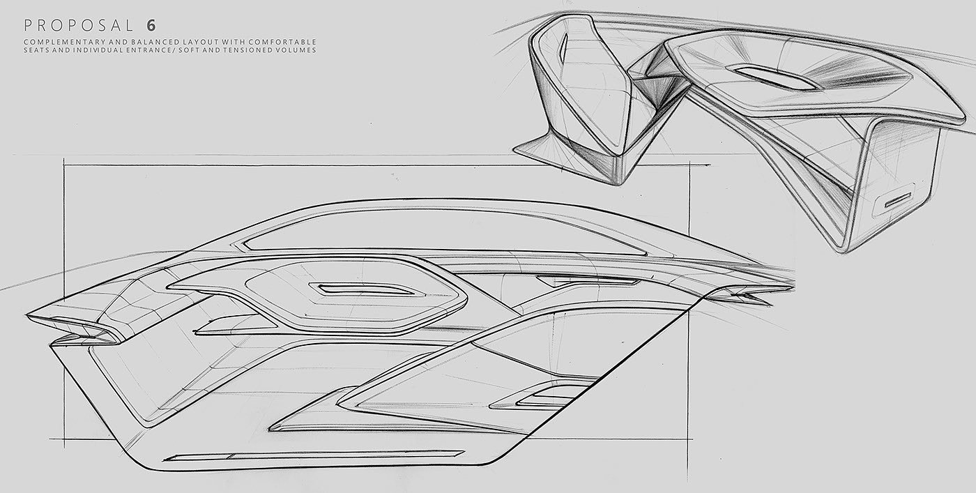 Rendering，Hand drawn manuscript，Intimacy，Concept Car，vehicle，