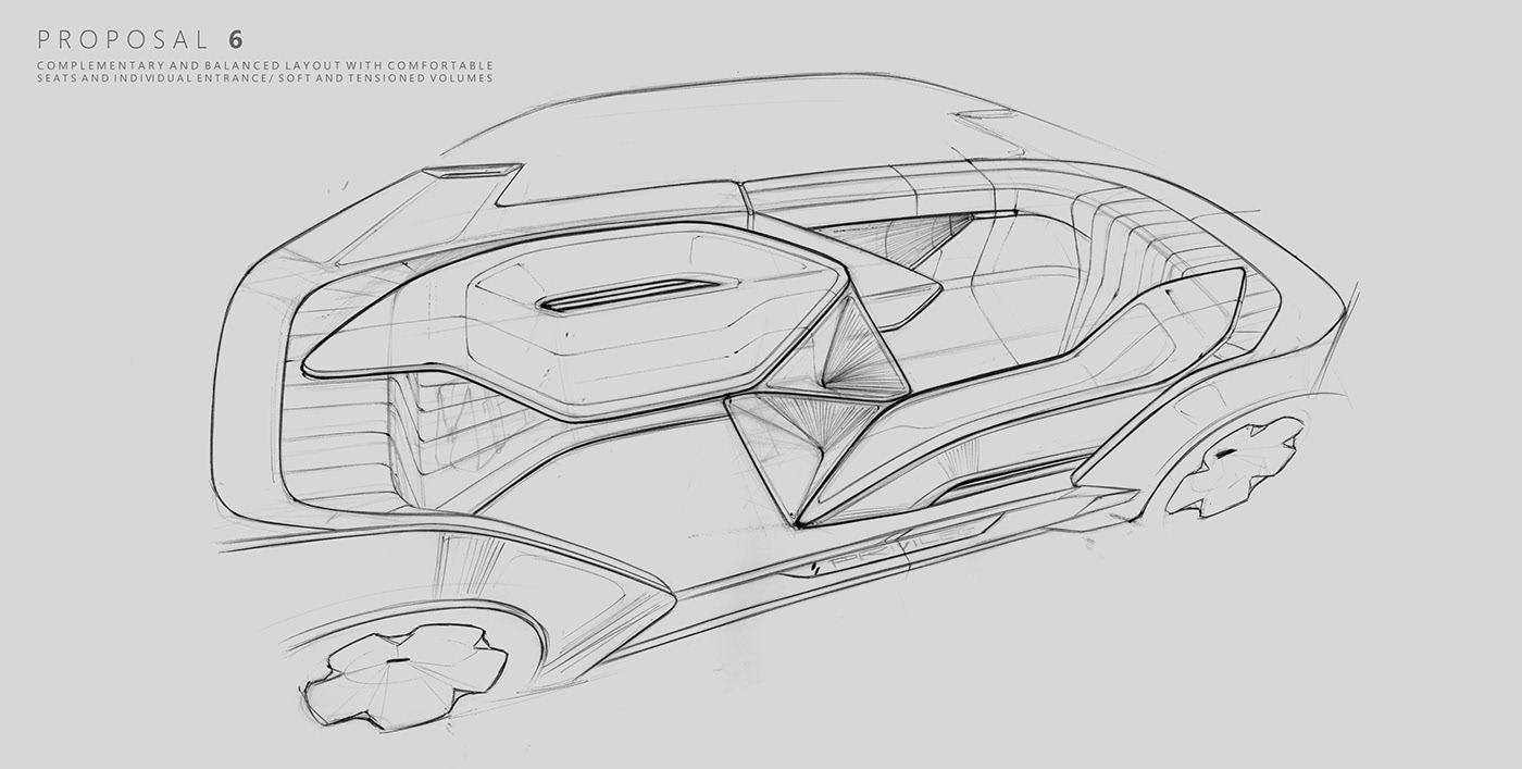 Rendering，Hand drawn manuscript，Intimacy，Concept Car，vehicle，
