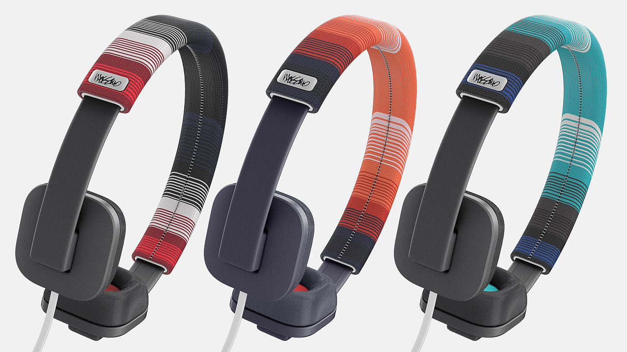speaker，Earplugs，Vray rendering，audio frequency，Fashion brand，headset，