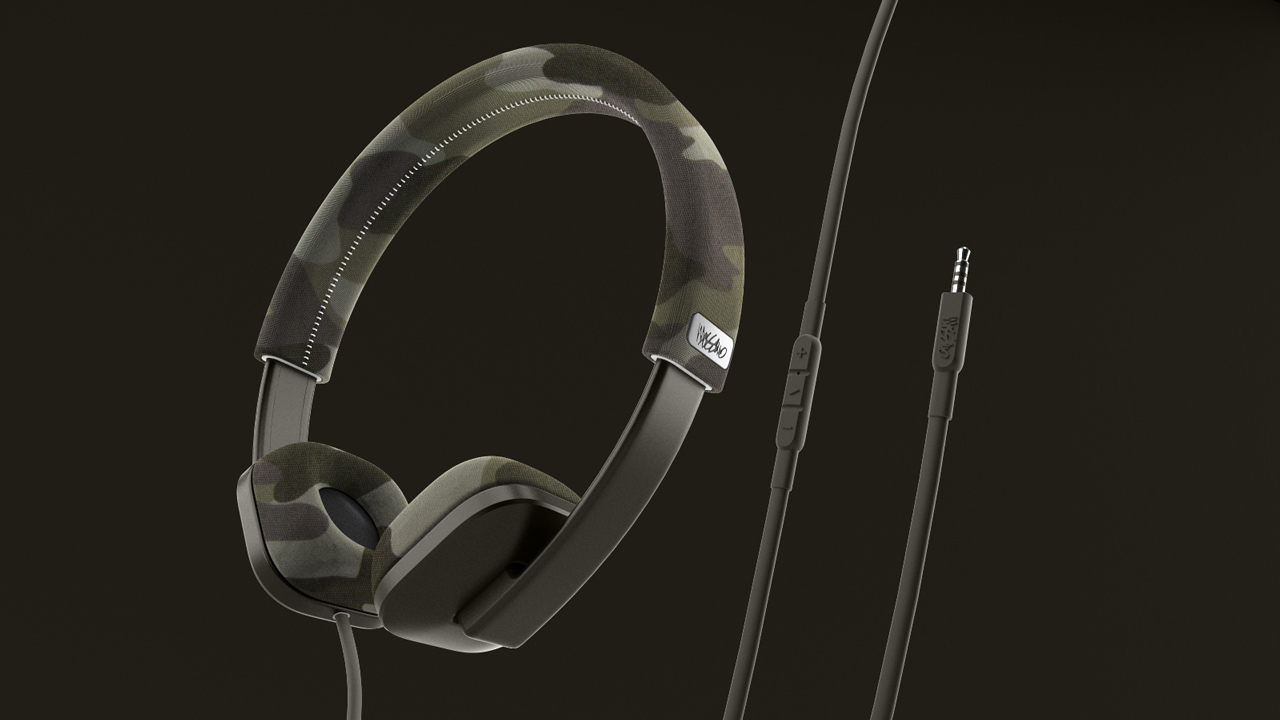speaker，Earplugs，Vray rendering，audio frequency，Fashion brand，headset，