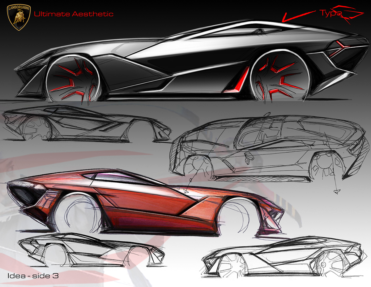 intelligence，Sharp shape，automobile，science and technology，Lamborghini，