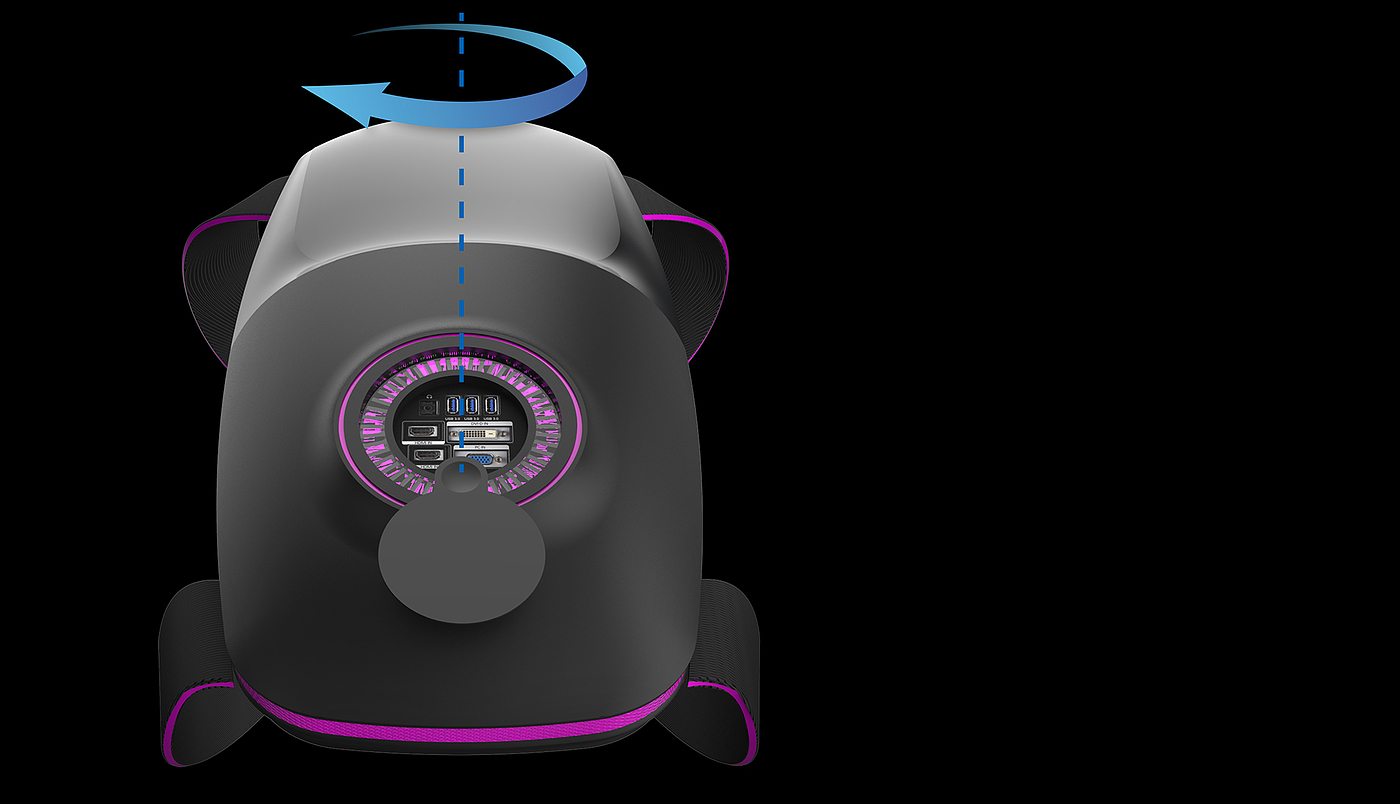 VR computer bag，black，industrial design，Backpack，Virtual reality computer backpack，knapsack，