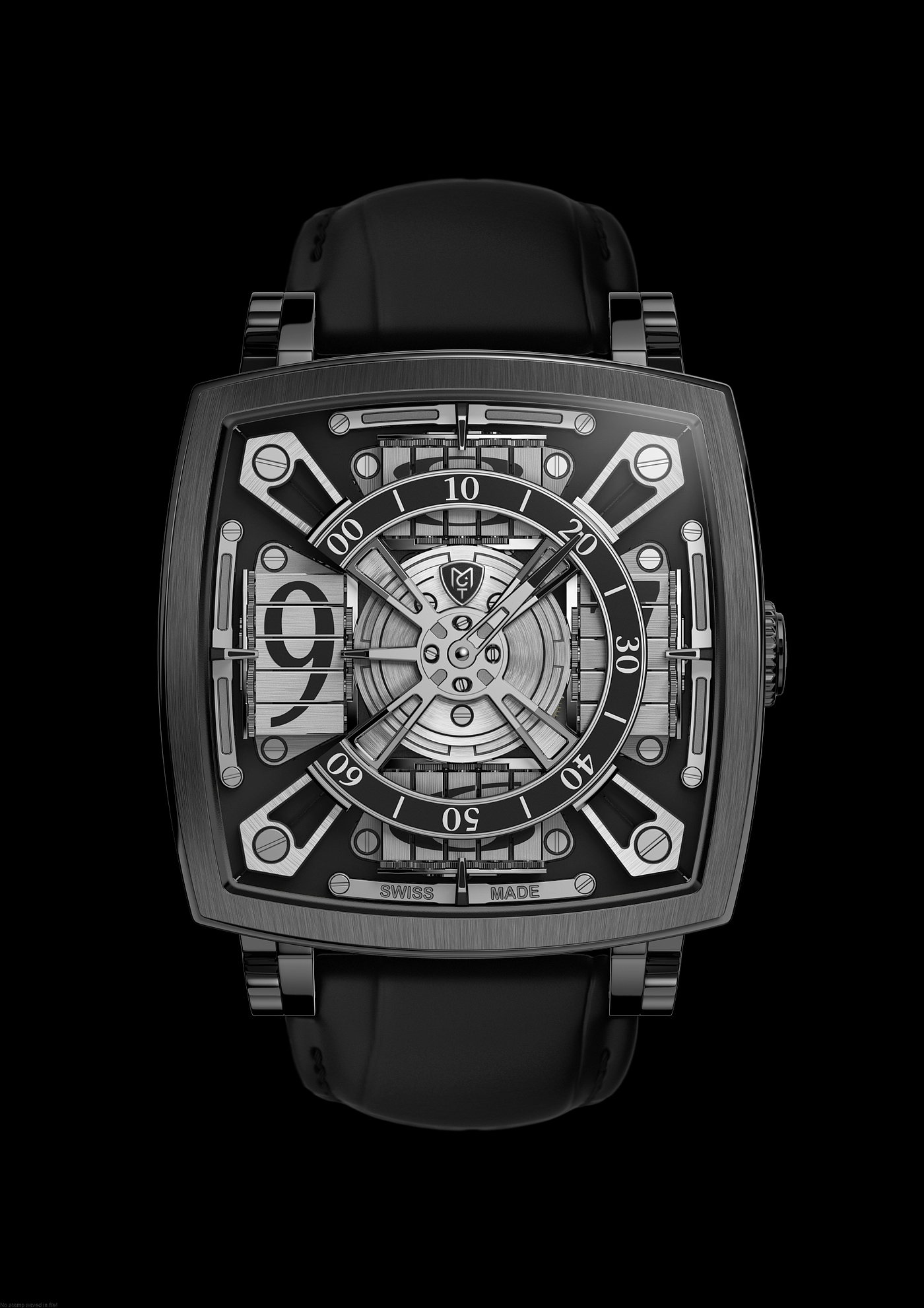 机械手表，工业设计，绘图，MCT S-110，瑞士品牌手表，手表，