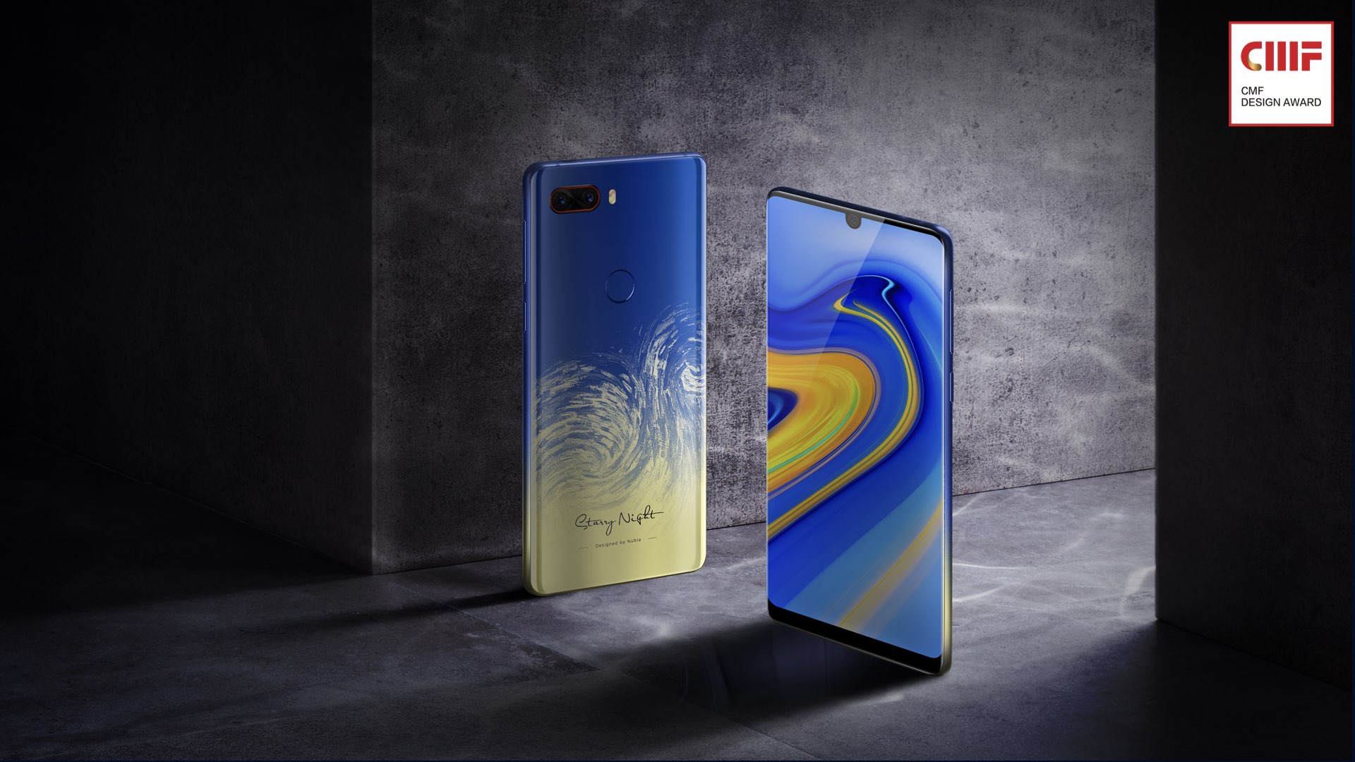 Best pattern Award，International CMF Design Award，Nubia，Z18，Van Gogh Star Collection Edition，