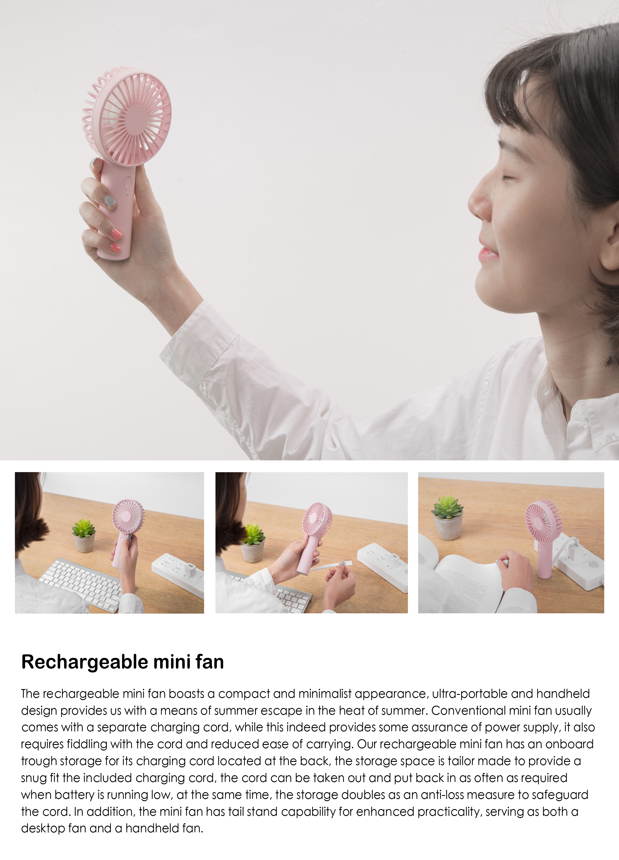 electric fan，hold，charge，Receive，