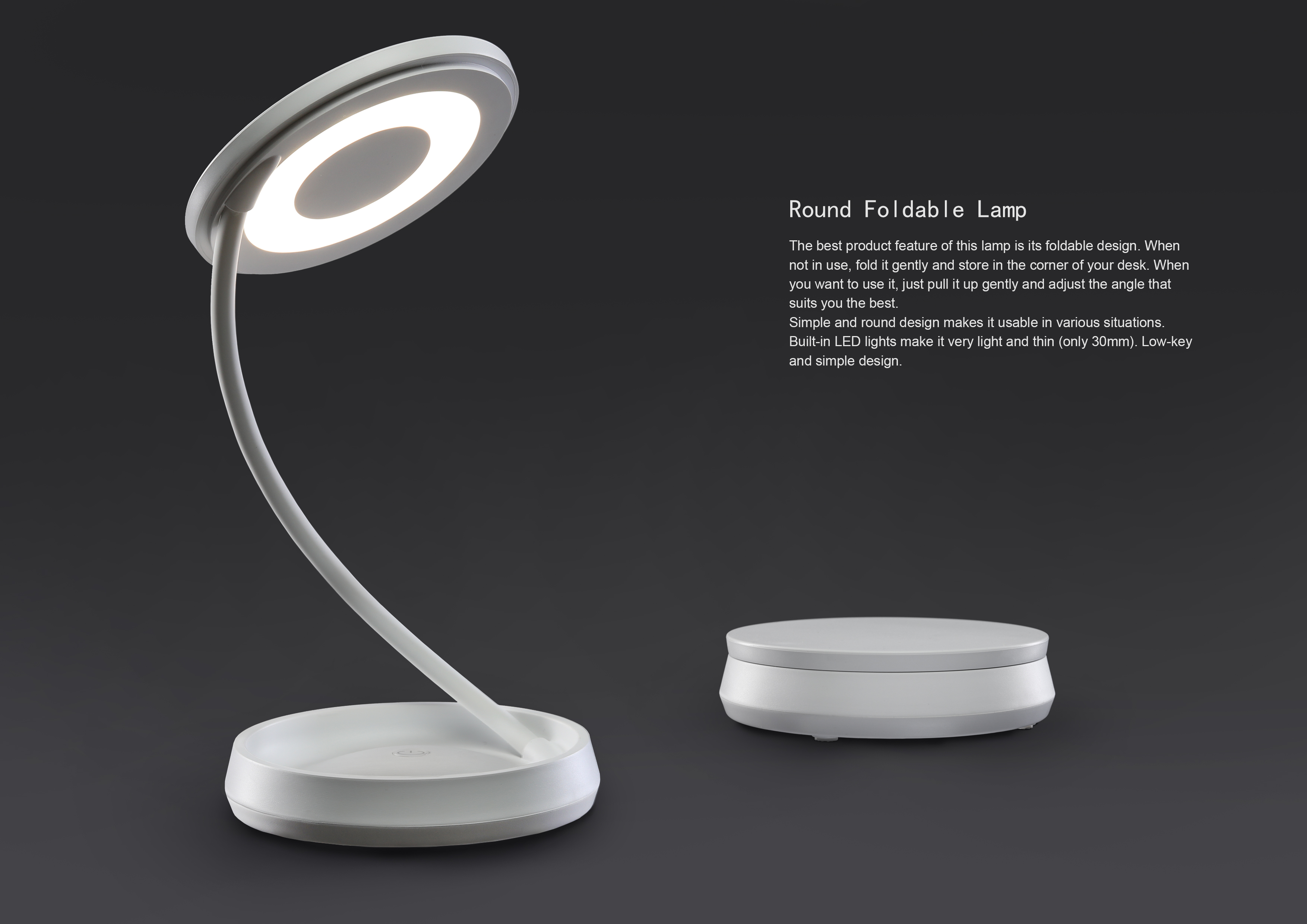 Desk lamp，fold，Simplicity，lighting，
