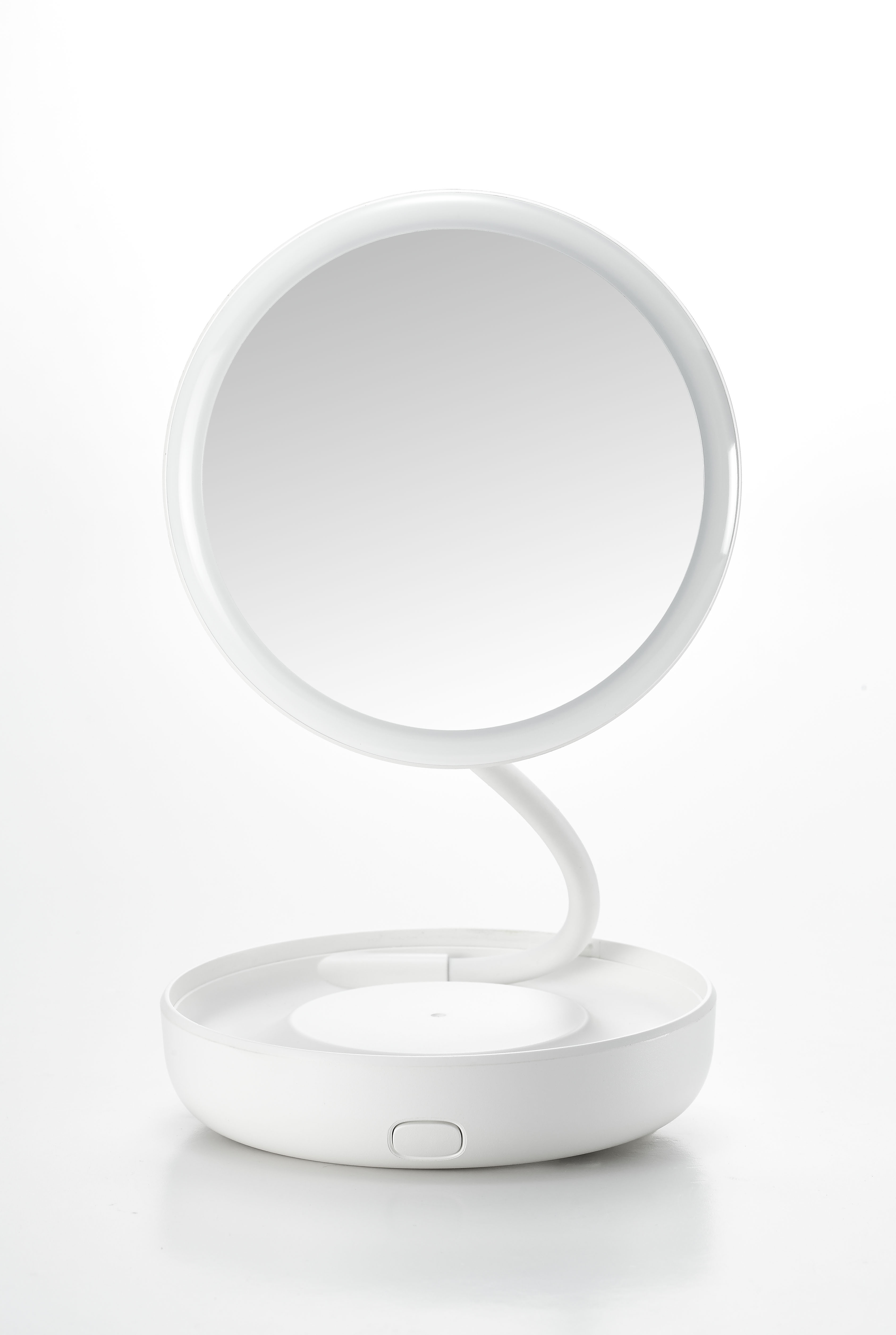 Beauty makeup，Make up，to work in an office，Desk lamp，fold，Receive，lamp，mirror，