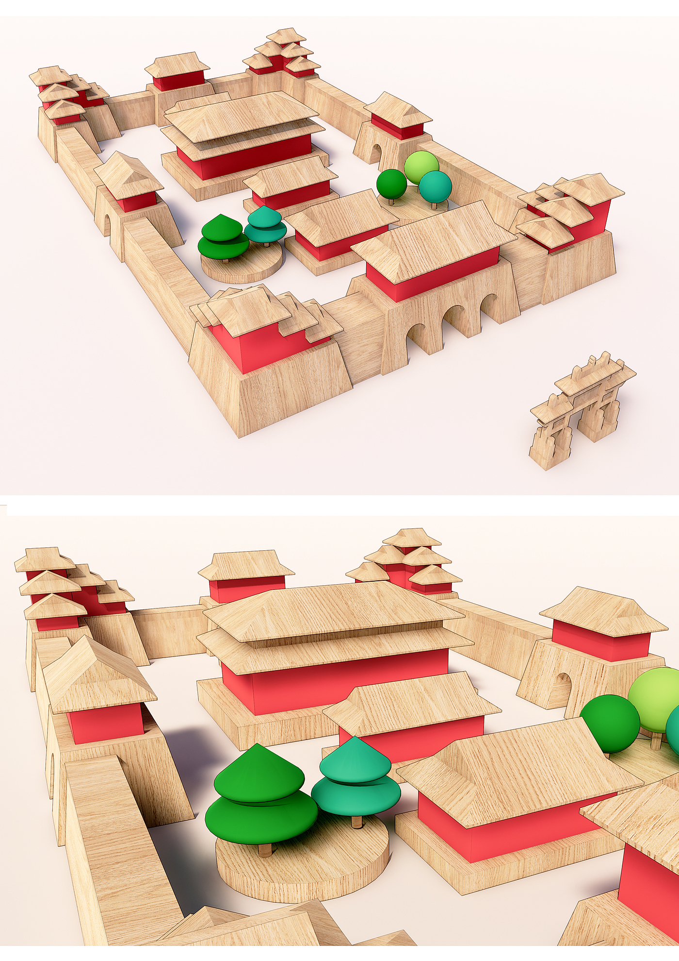 Architecture，Cultural creation，Building blocks，