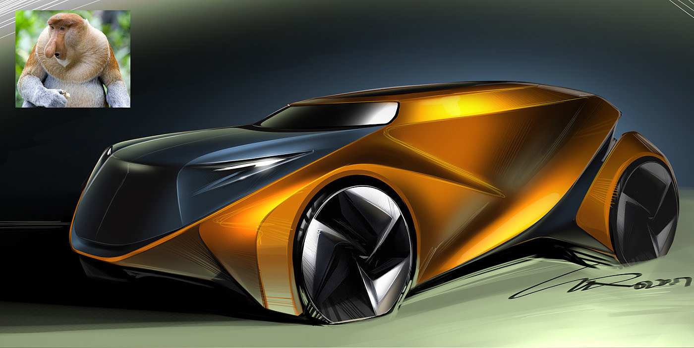 sketch，conceptual design，Automobile design，Viscom 4 Car，