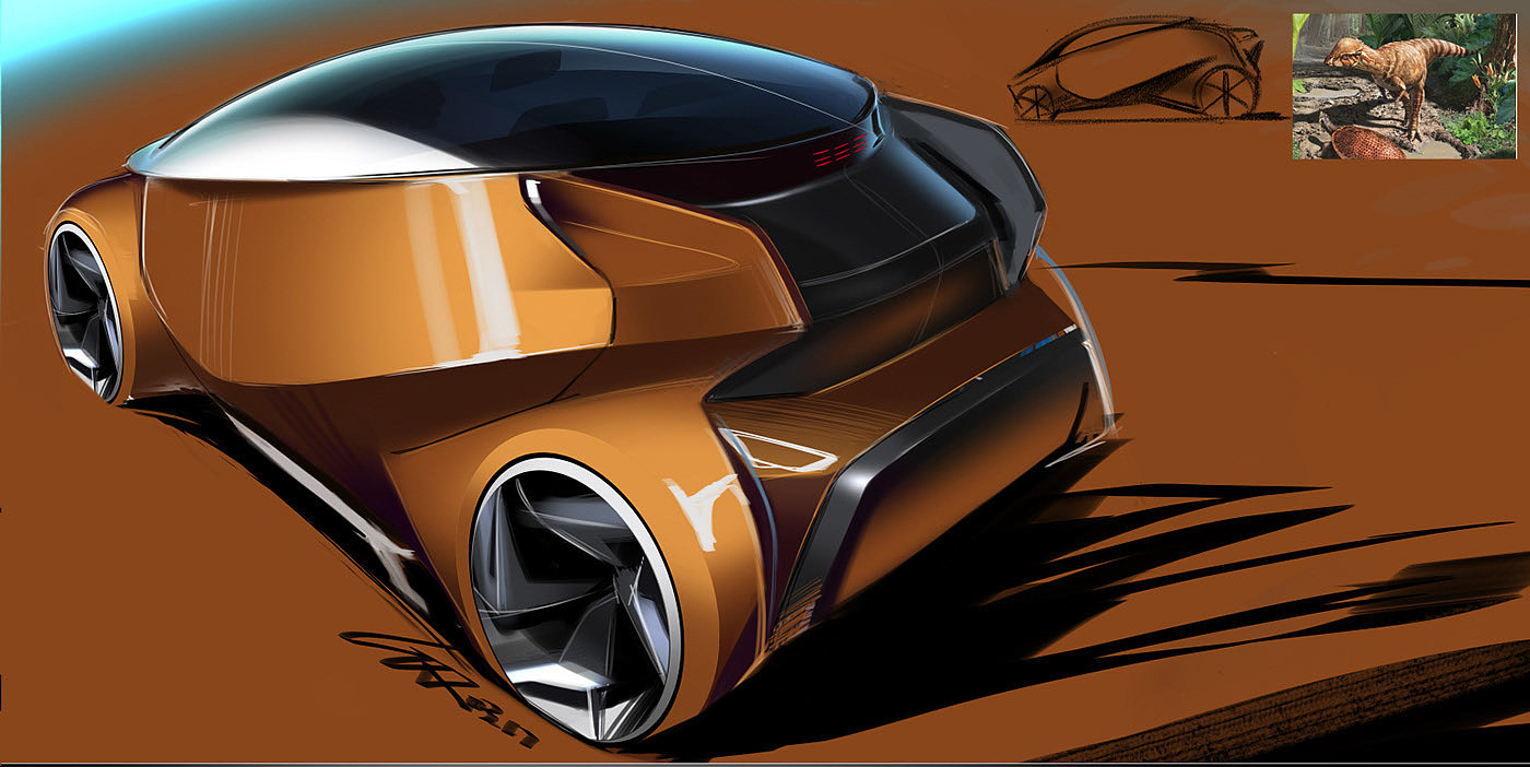 sketch，conceptual design，Automobile design，Viscom 4 Car，