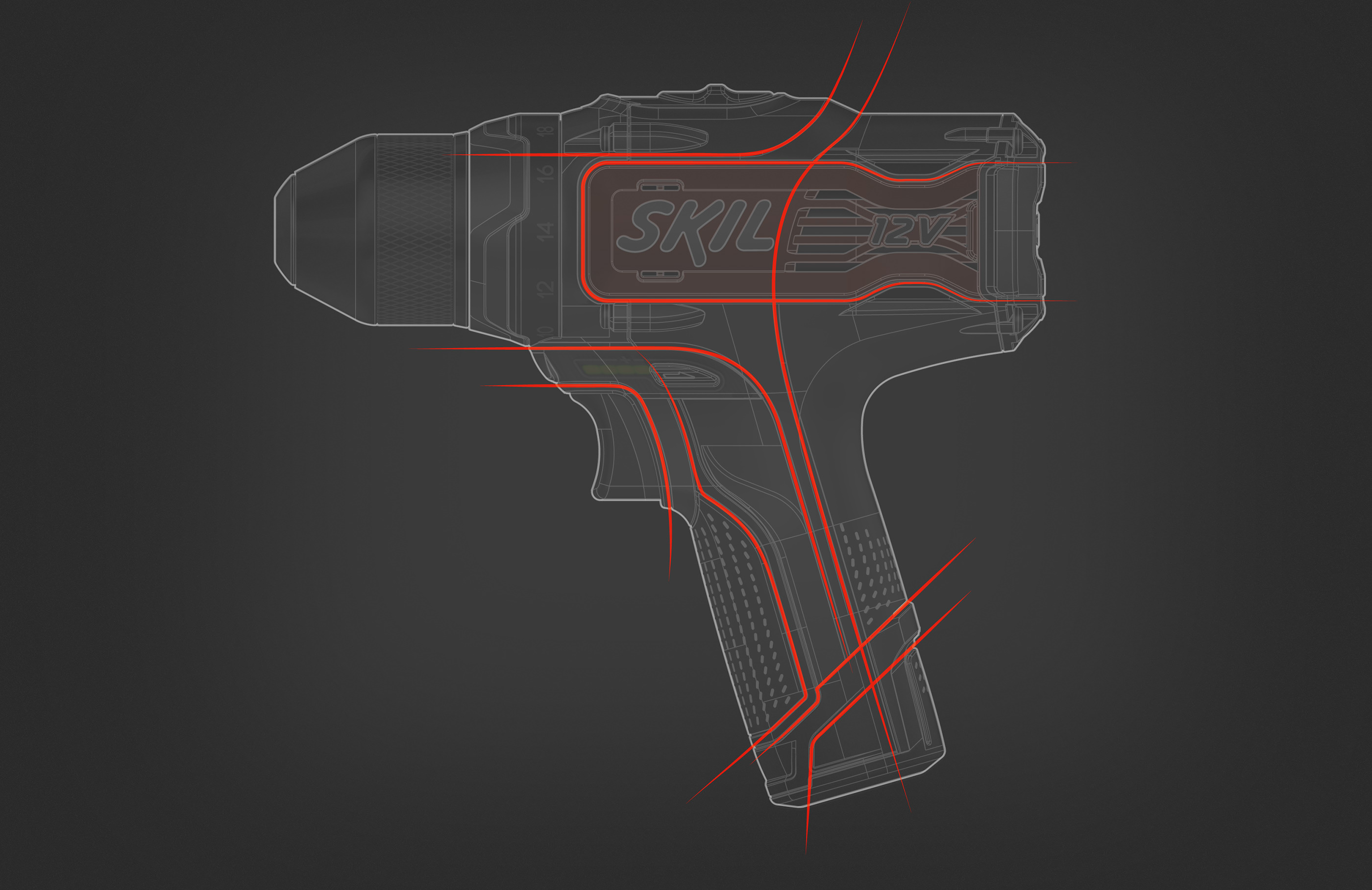 Drill，Electric drill，black，