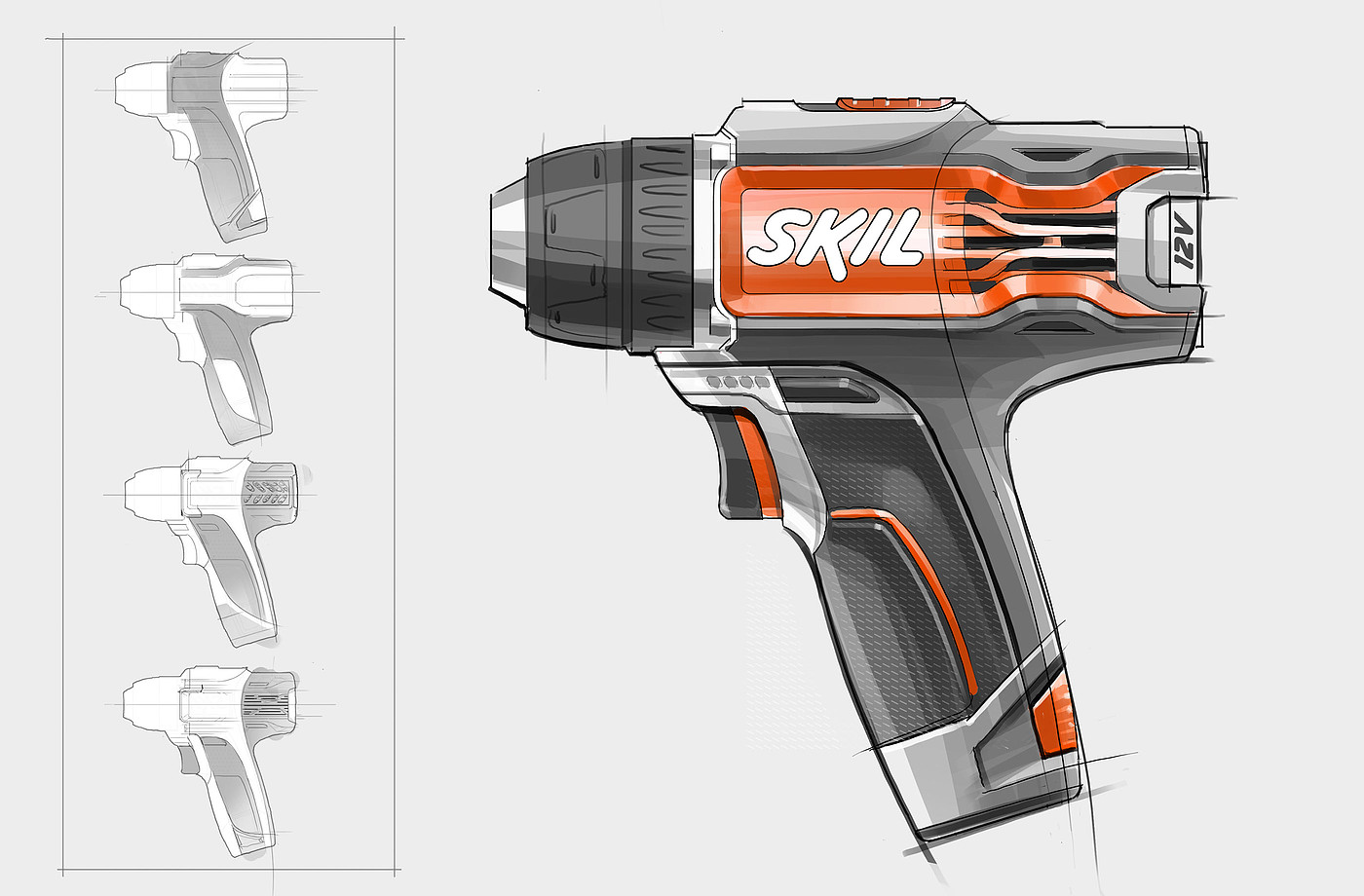 Drill，电钻，黑色，