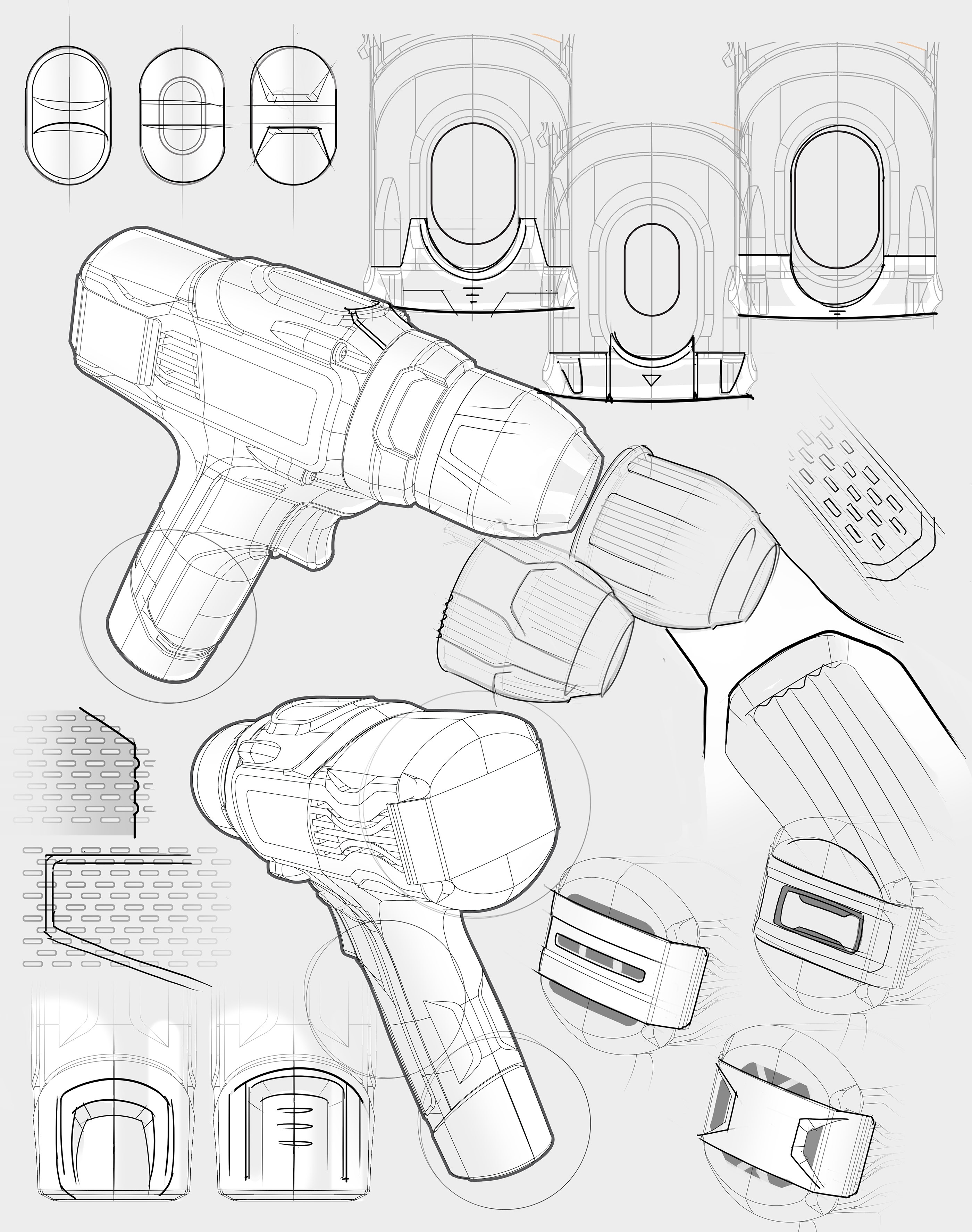 Drill，Electric drill，black，