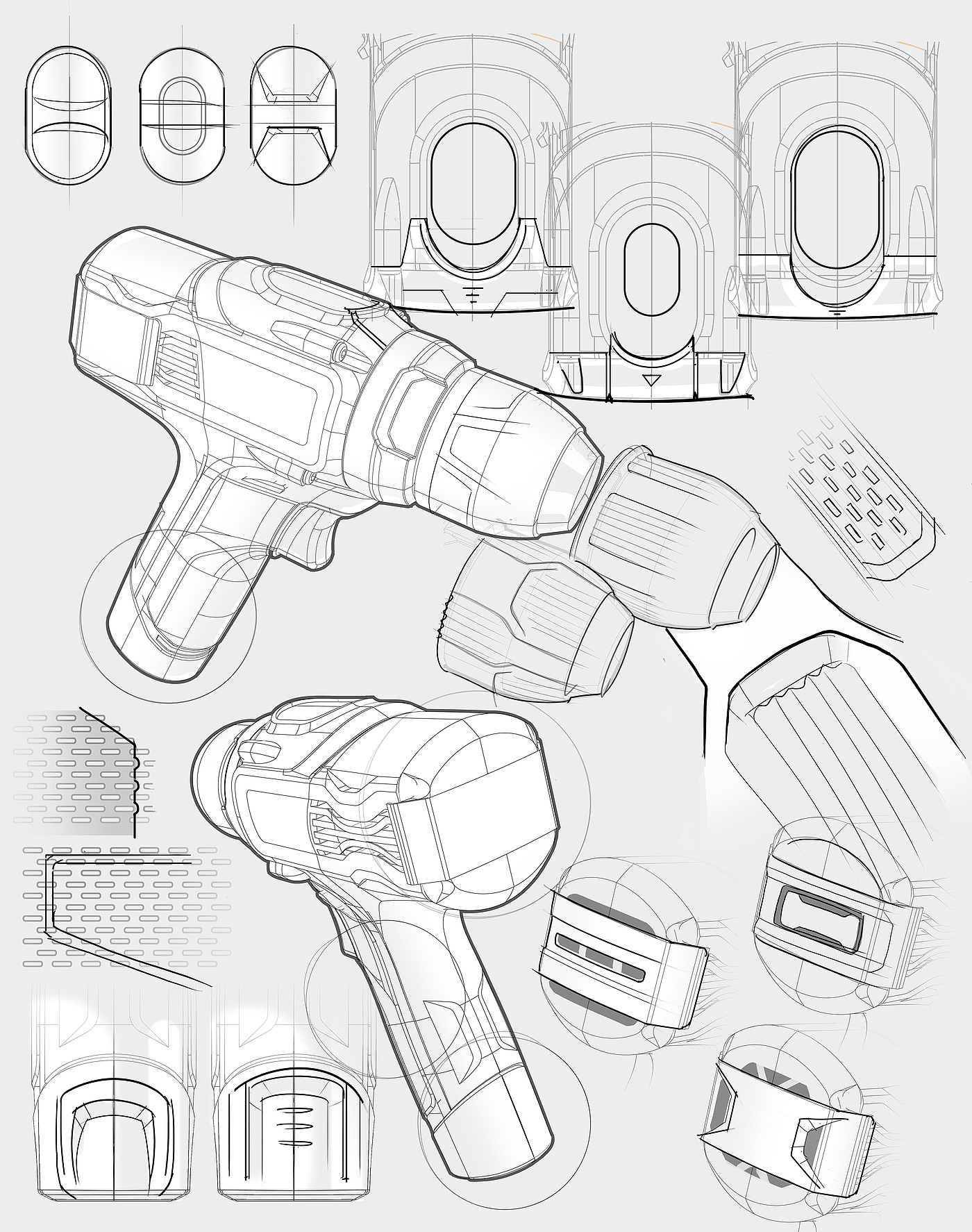 Drill，电钻，黑色，