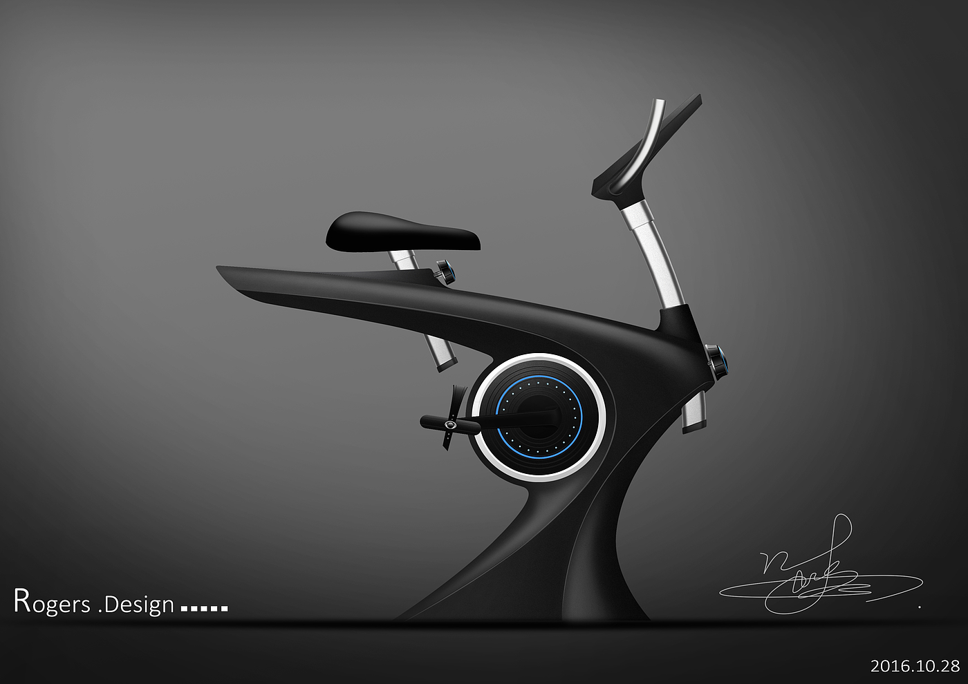 Car Watch - concept exercise bike，