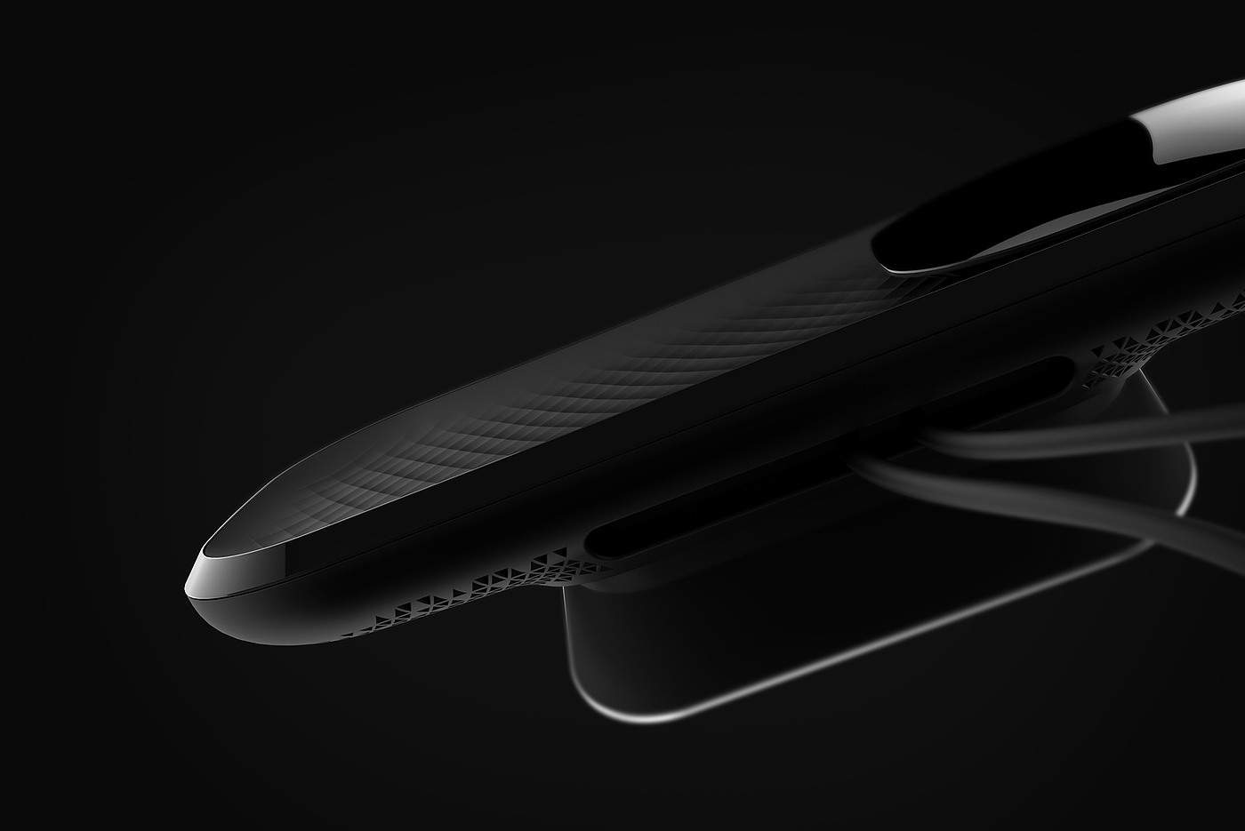 WiFi hub，product design，industrial design，black，Networking hub equipment，WiFi hub concept，
