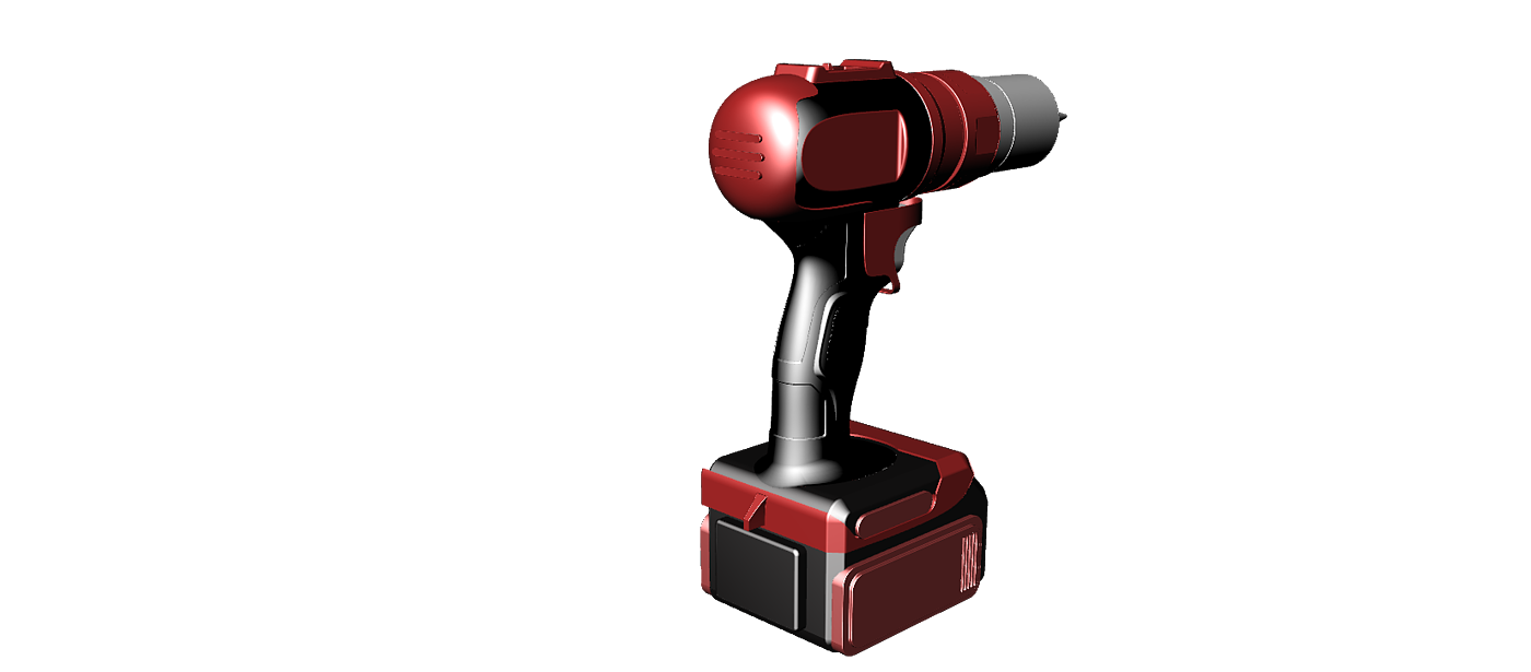 Electric drill，Industry，product，beginner，modeling，