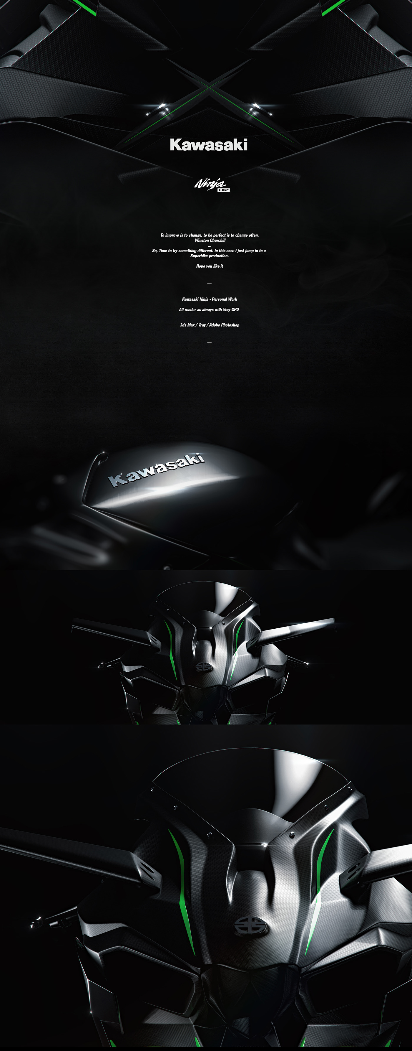 ps，vray，3d，Rendering，motorcycle，