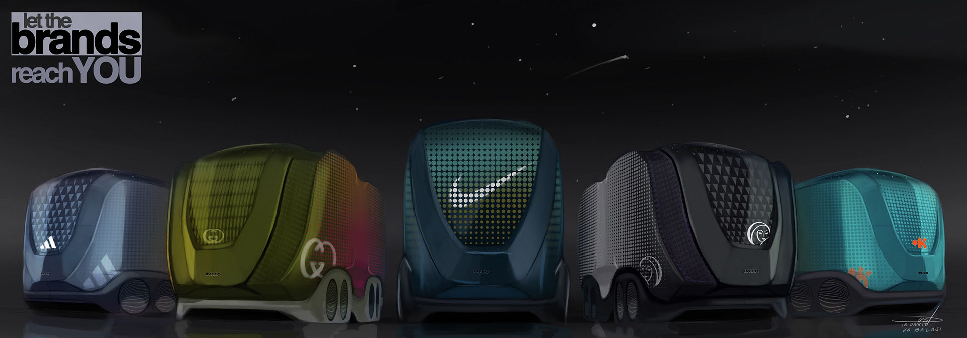concept，innovate，nike，Shopping truck，