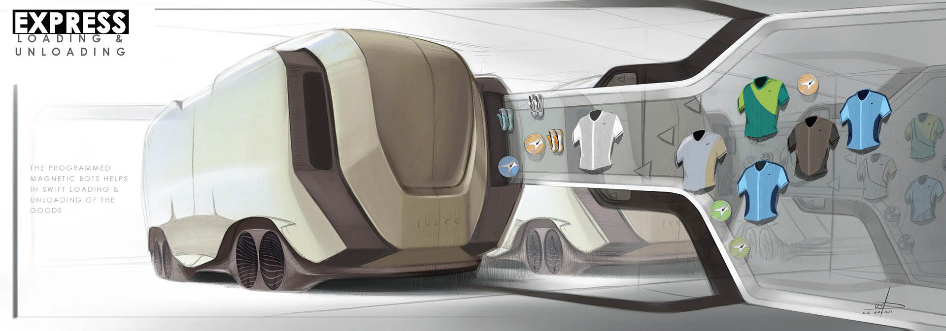 concept，innovate，nike，Shopping truck，