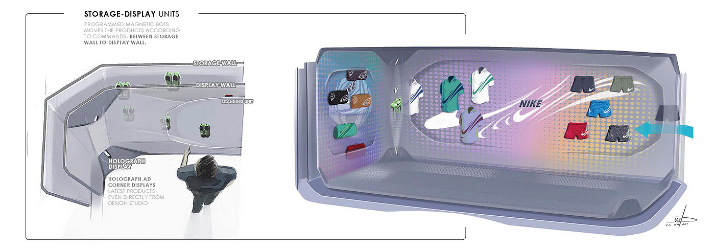 concept，innovate，nike，Shopping truck，