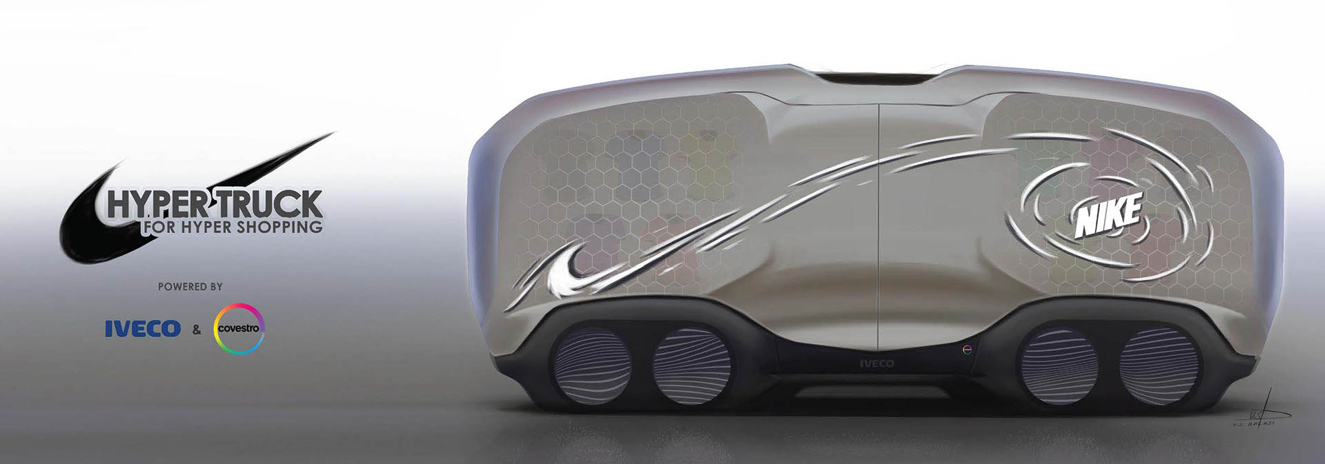 concept，innovate，nike，Shopping truck，
