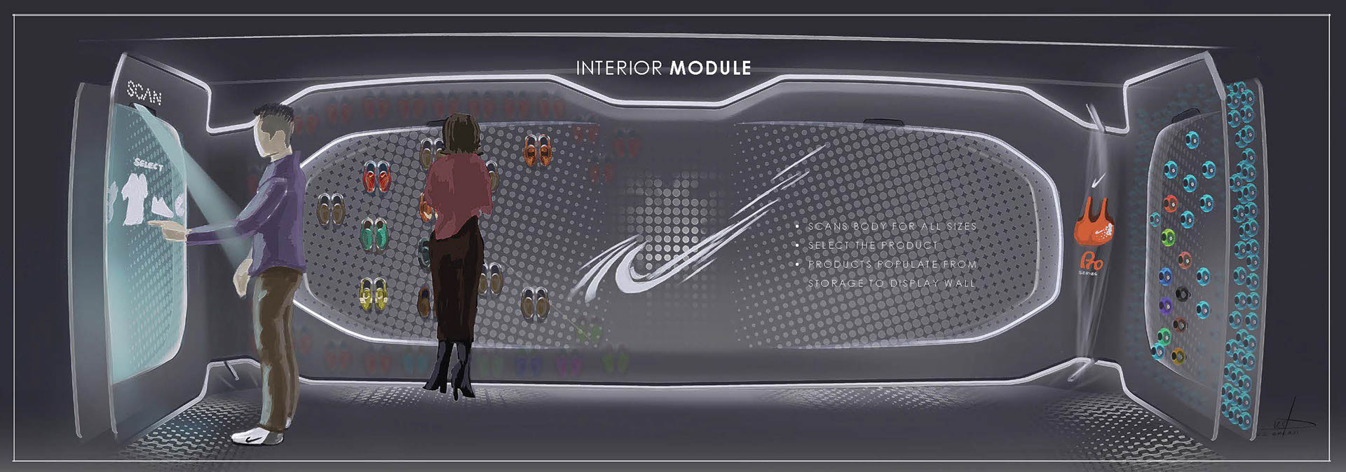 concept，innovate，nike，Shopping truck，