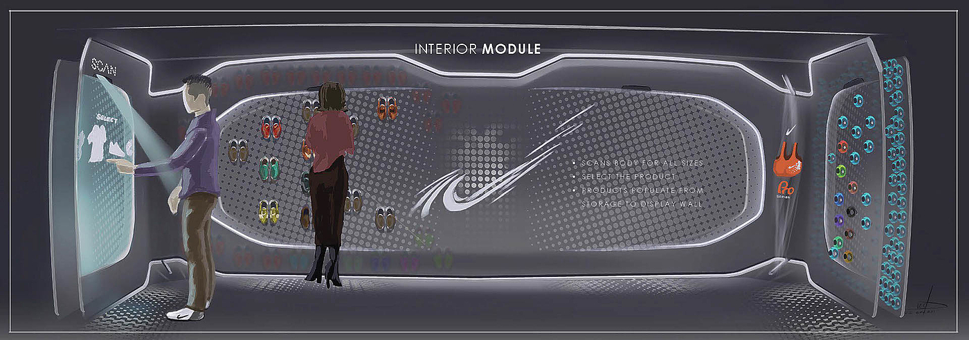 concept，innovate，nike，Shopping truck，