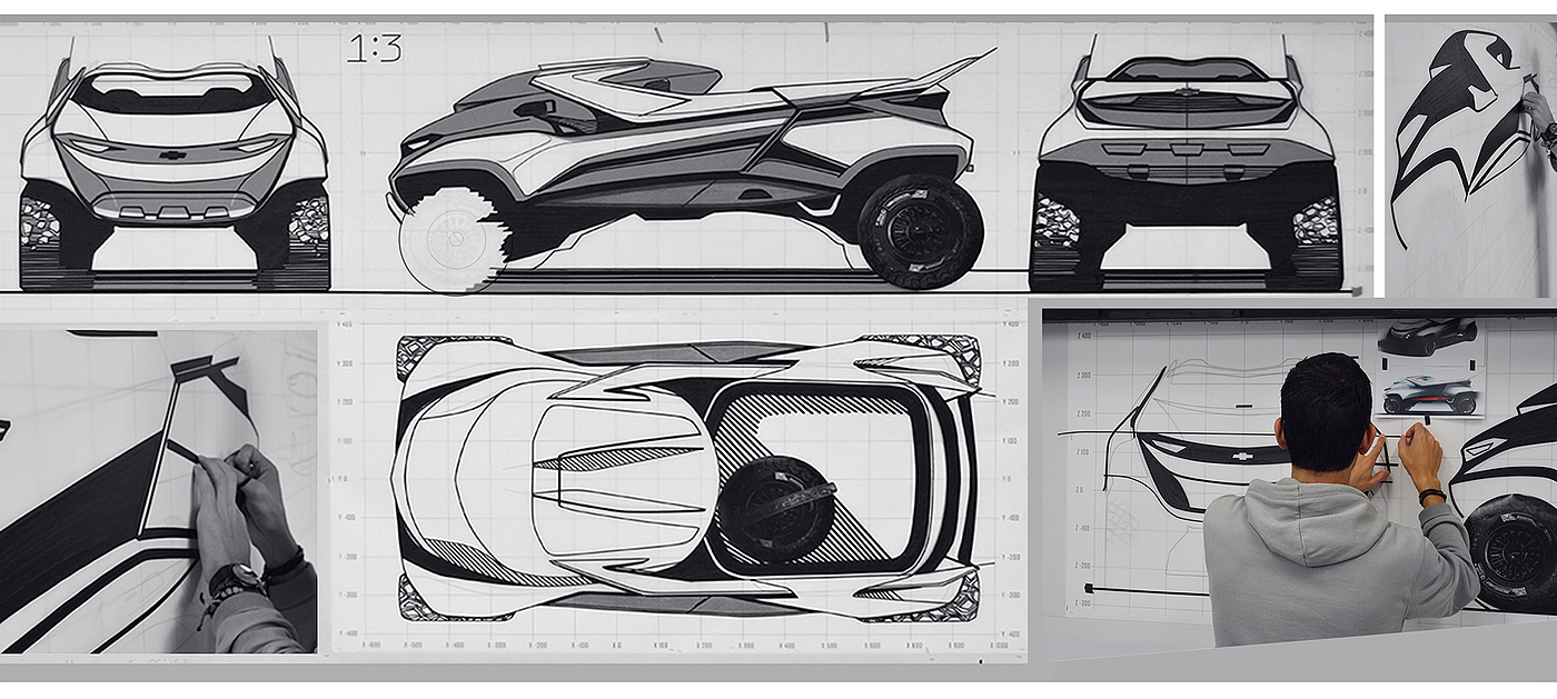 Automatic design，industrial design，illustration，Chevrolet deep sea，Chevrolet，automobile，