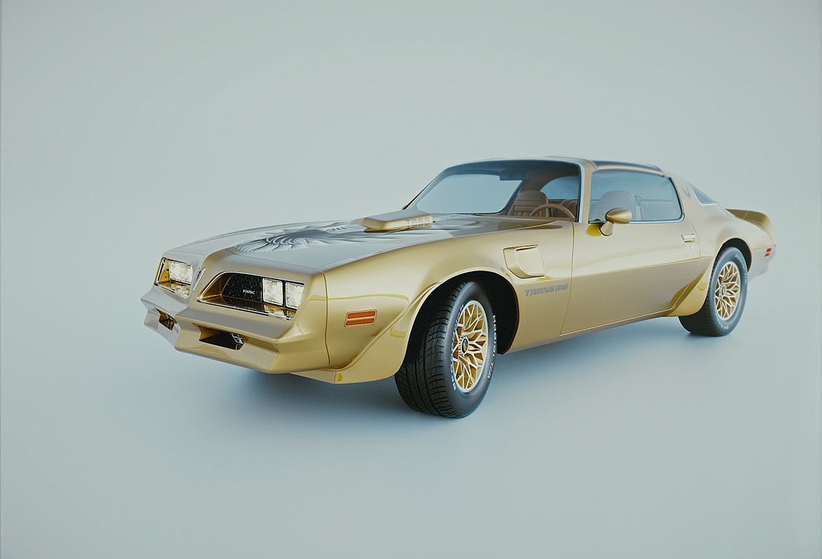 Pontiac Firebird，汽车设计，金属，