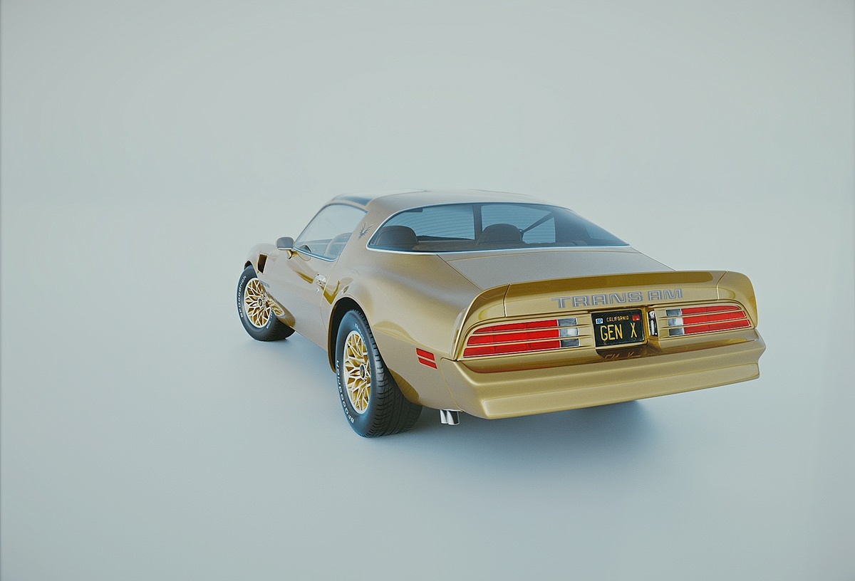 Pontiac Firebird，汽车设计，金属，