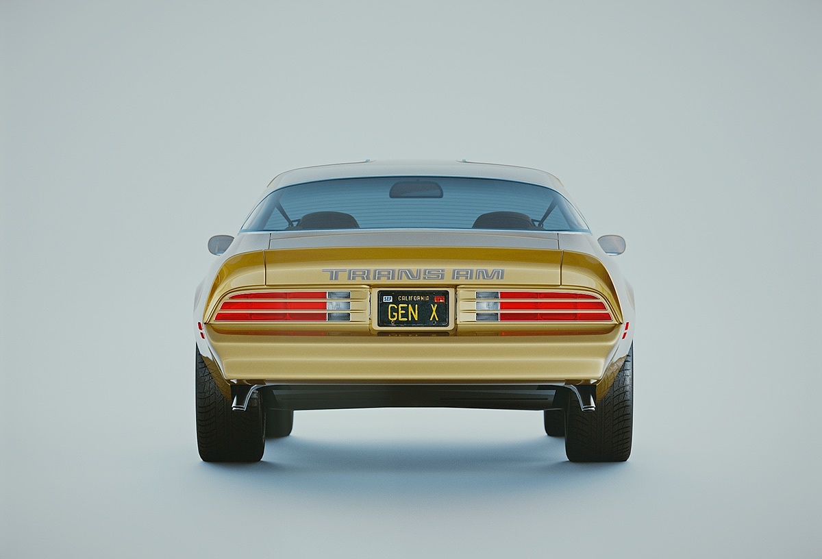 Pontiac Firebird，汽车设计，金属，