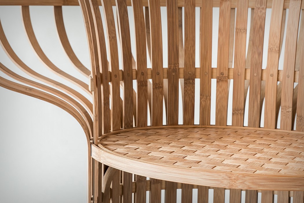椅子，家具设计，Indigo Dyed Chairn，