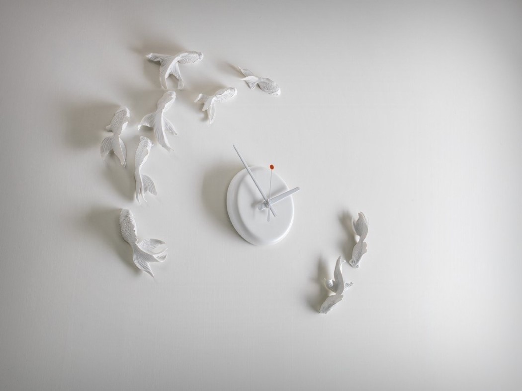 Clock，white，ornament，
