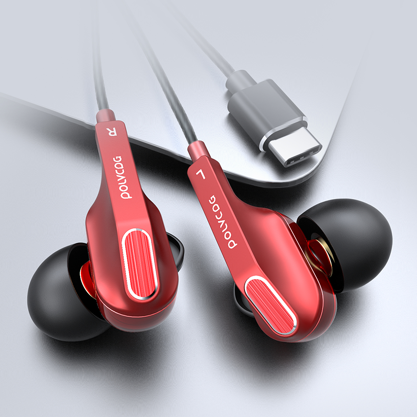 Industrial products / earphone rendering，