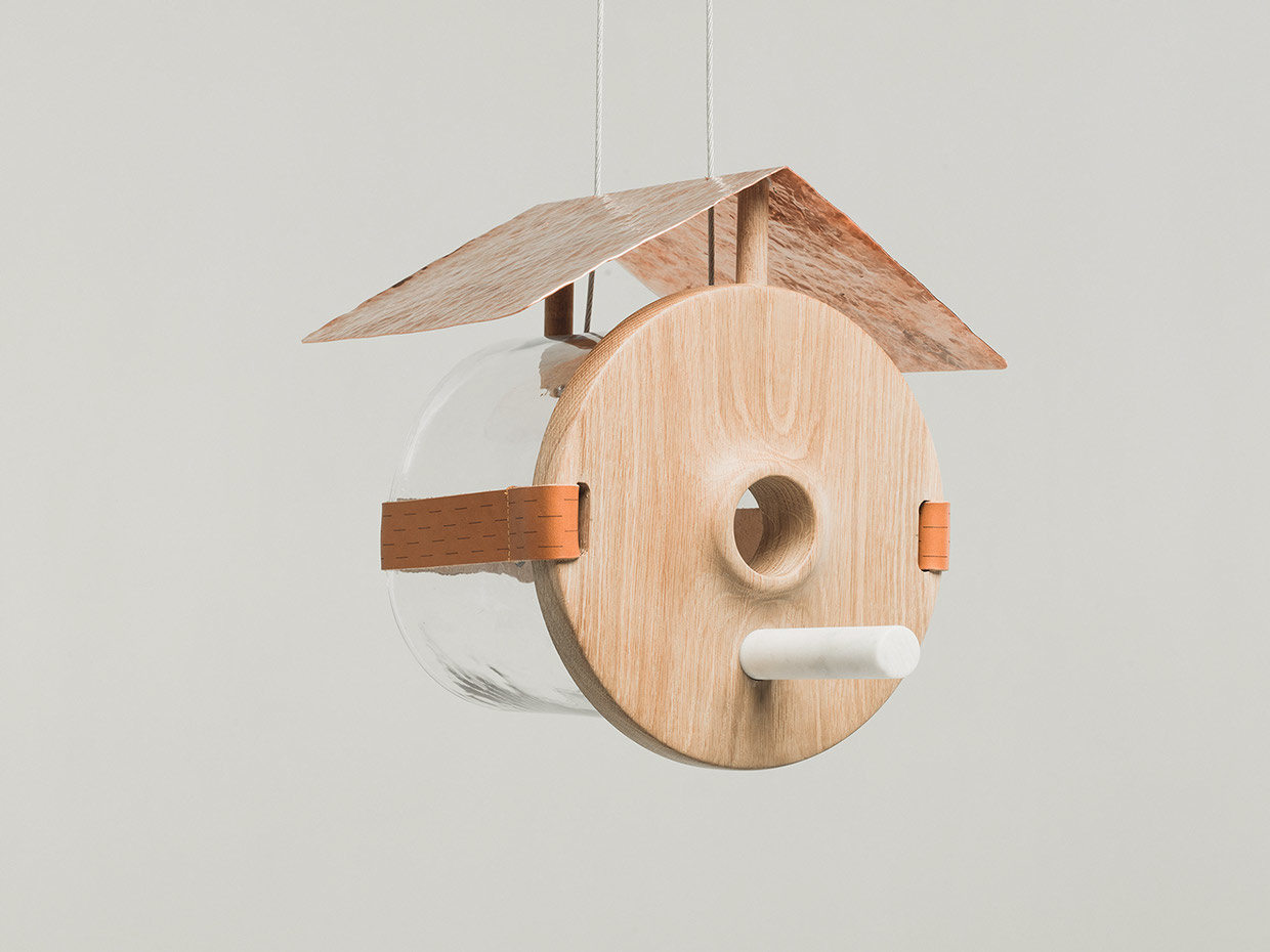 Bird house，Home Furnishing，Glass，wood，Simplicity，